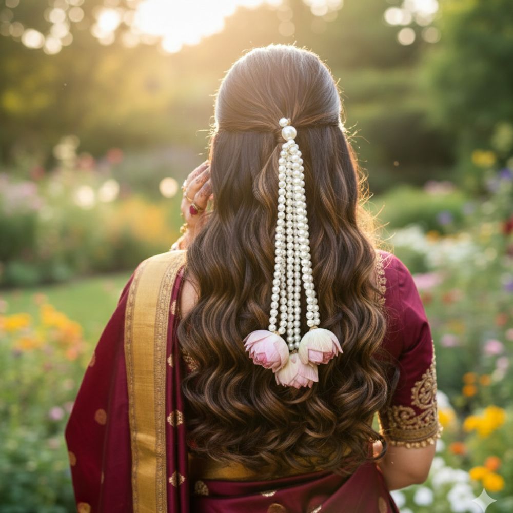 Pearl Hair Accessory for Wedding & Festive Wear
