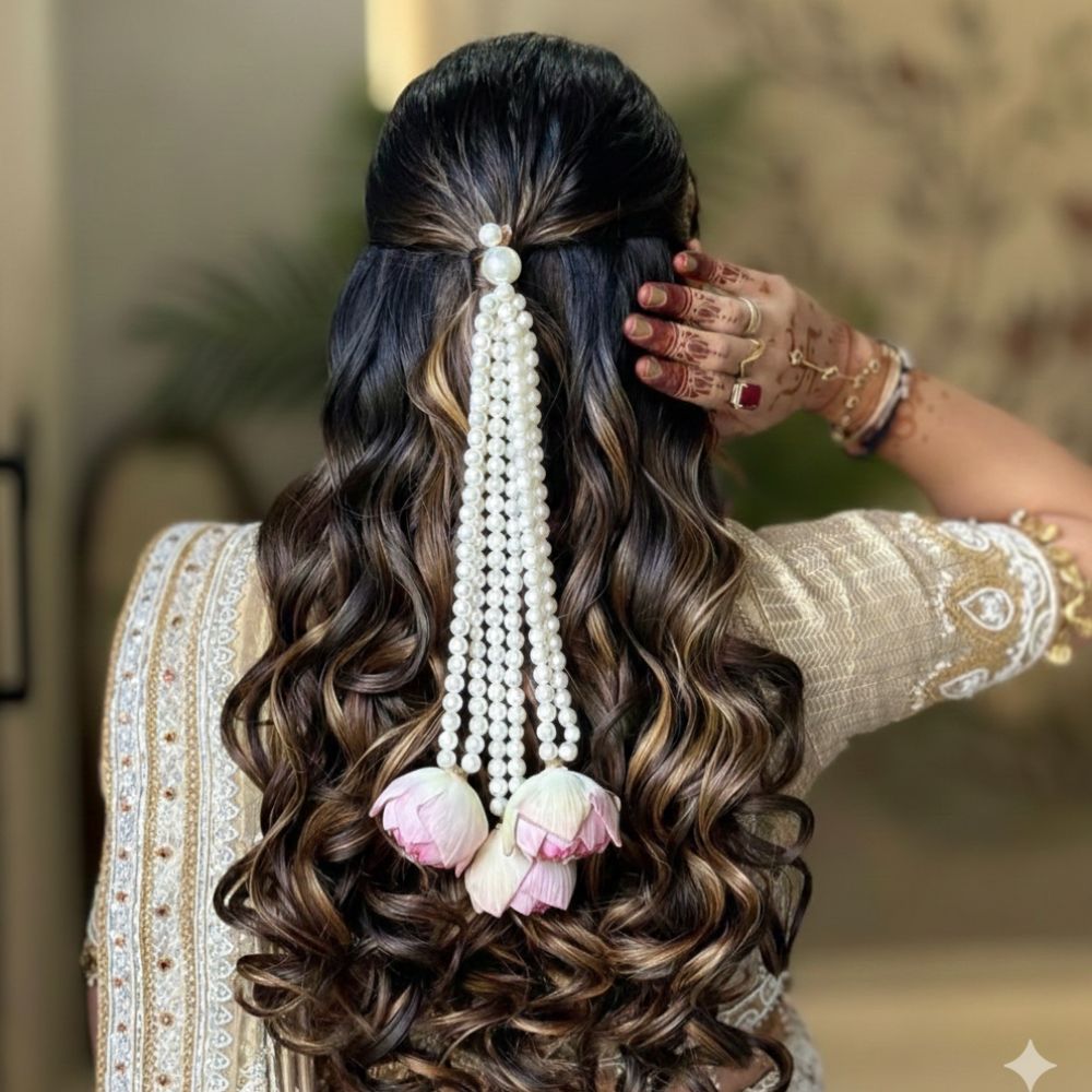 Pearl Hair Accessory for Wedding & Festive Wear