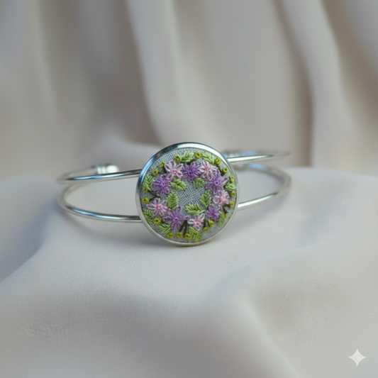 Hand Embroidered Bracelet