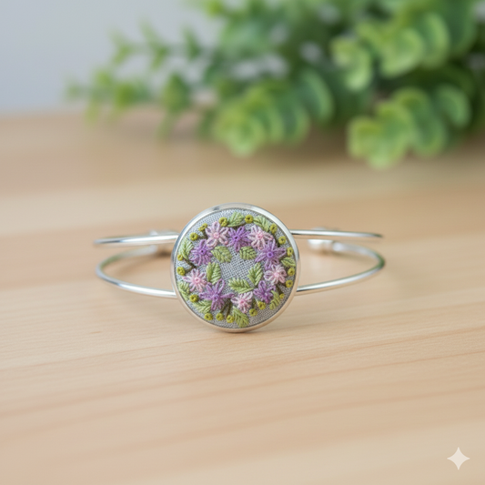 Hand Embroidered Bracelet