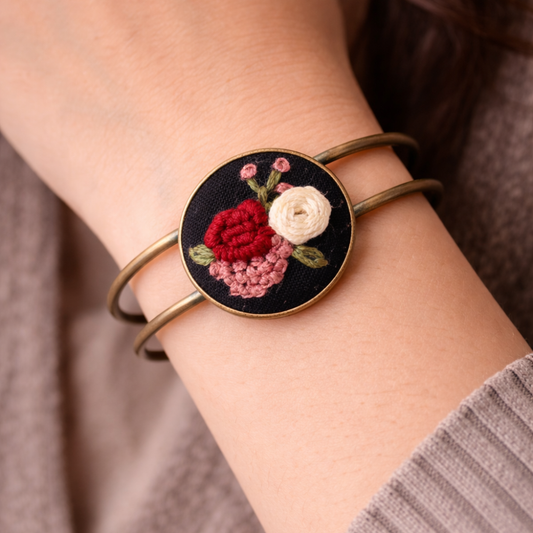 Hand Embroidered Bracelet
