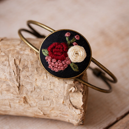 Hand Embroidered Bracelet