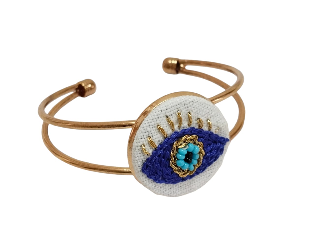 Handmade Floral Embroidery Bracelet for Women